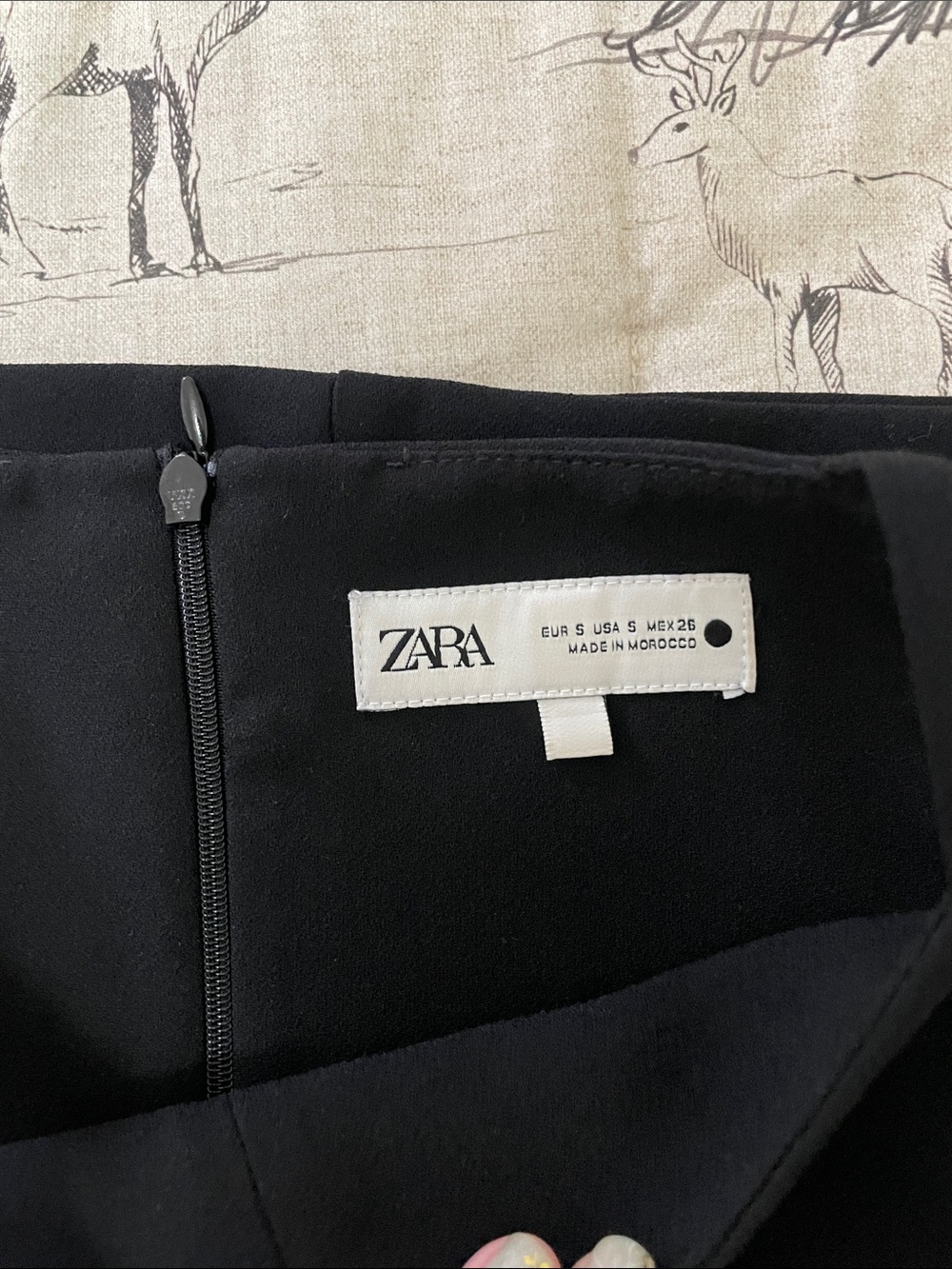 Zara Shift Mini Dress Black S - Picture 5 of 5